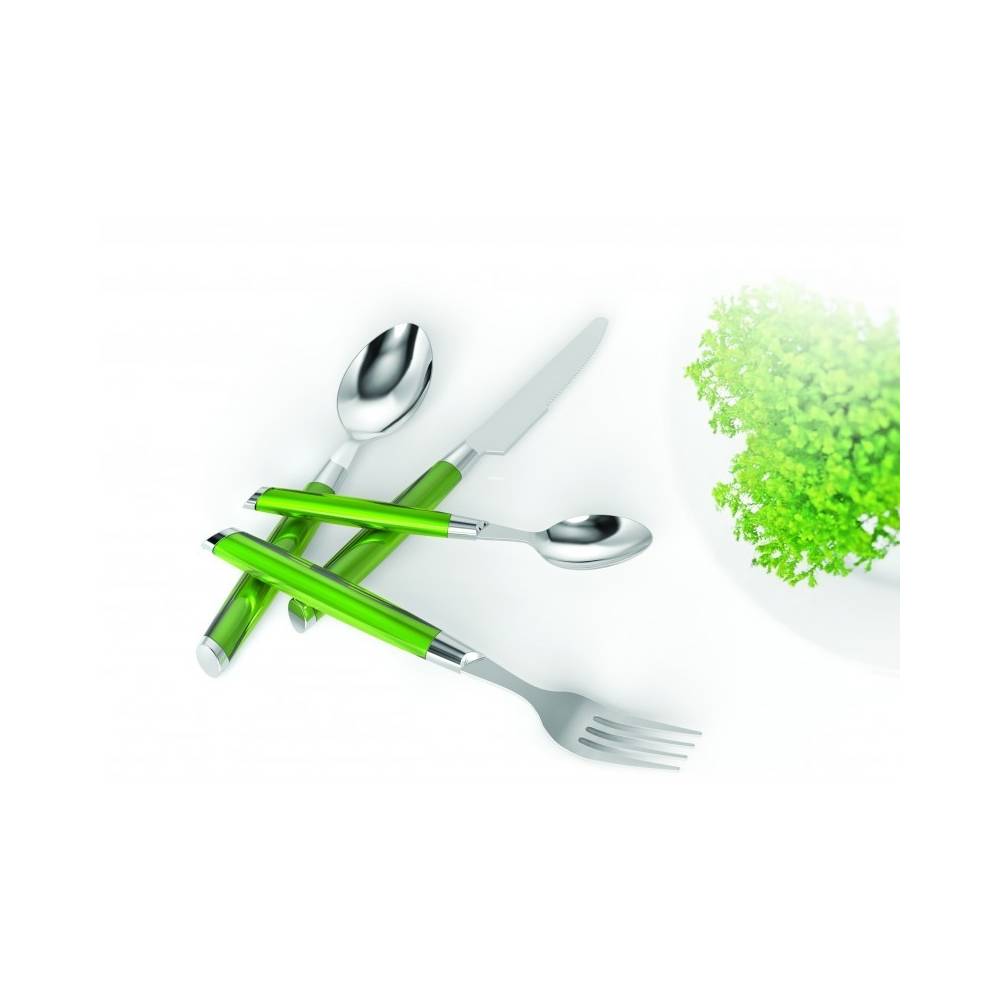Sztućce 24 części BEZ NIKLU Marea green INOXPRAN