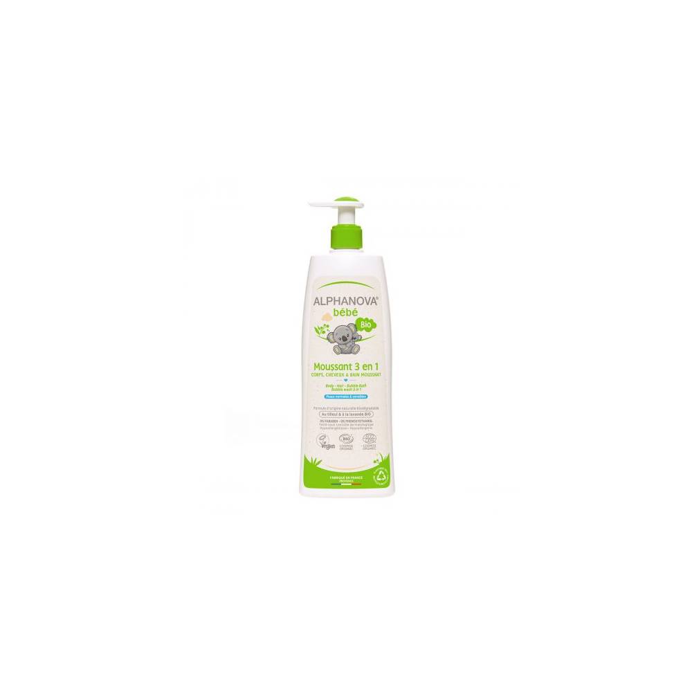 Organiczny Płyn do Kąpieli dla dzieci 3 w 1, 500 ml Alphanova Bebe