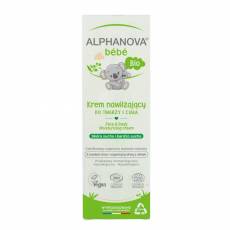 Nawilżający krem na bazie oliwy do twarzy i ciała, 75 ml, Alphanova Bebe