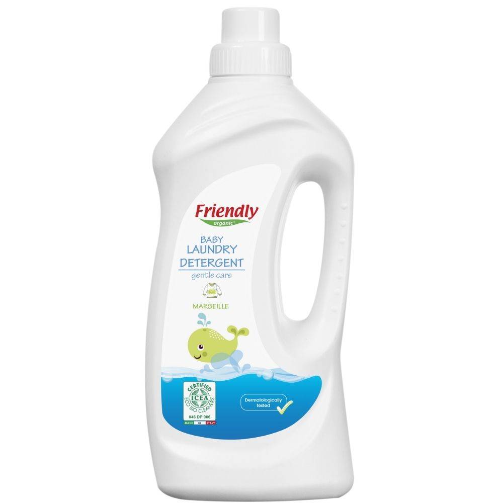 Płyn do prania ubranek dziecięcych, Mydło Marsylskie 1L, 20 prań - Friendly Organic