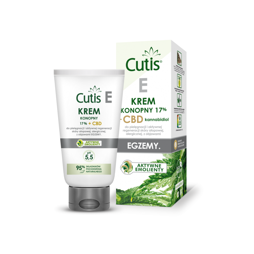 Cutis E – EGZEMA, AZS Krem konopny 17% + CBD, 120 ml