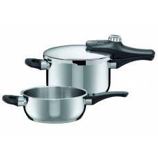 Zestaw szybkowarów Econtrol Duo 4,5 + 3L stal Silargan Silit