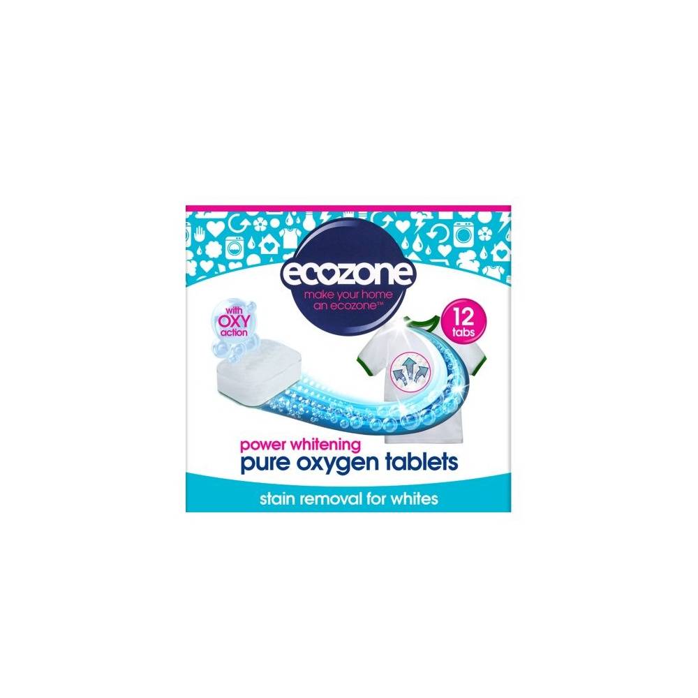 Odplamiacz do białego Pure oxygen, 12 tabletek Ecozone