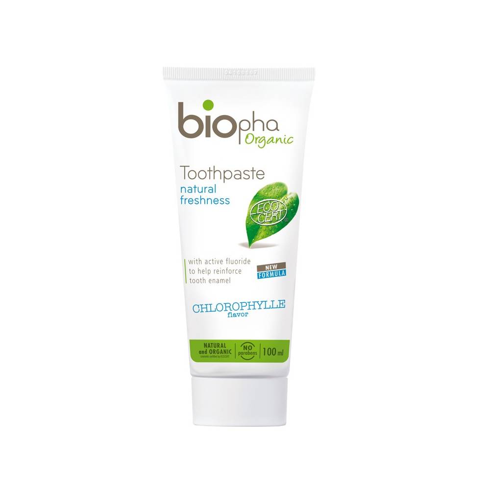 Fluorowa pasta do zębów z Chlorofilem 100 ml BIOpha
