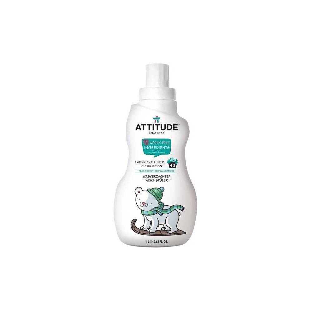 Płyn do płukania ubranek dziecięcych Gruszkowy Nektar (Pear Nectar) 40 płukań - 1000 ml- Attitude