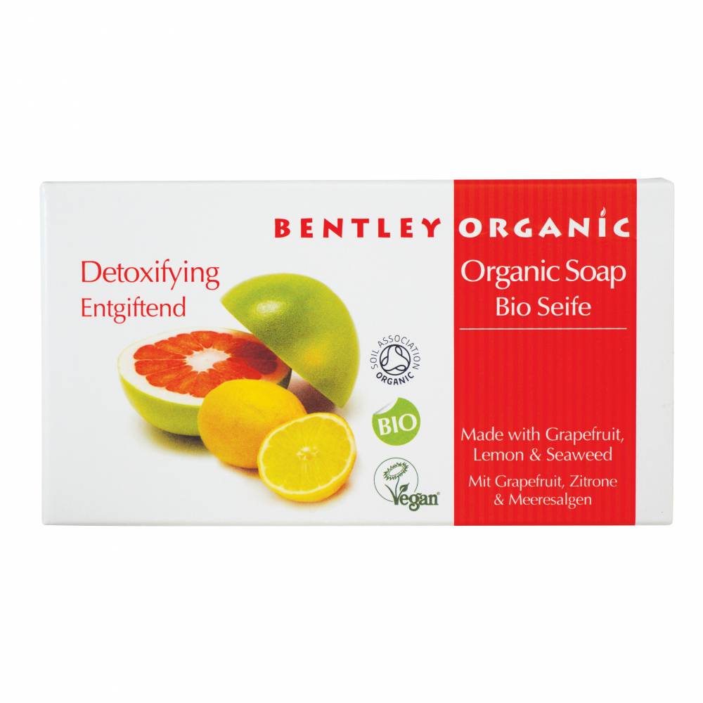 DETOKSYKUJĄCE Mydło z Grejpfrutem, Cytryną i Wodorostami Bentley Organic