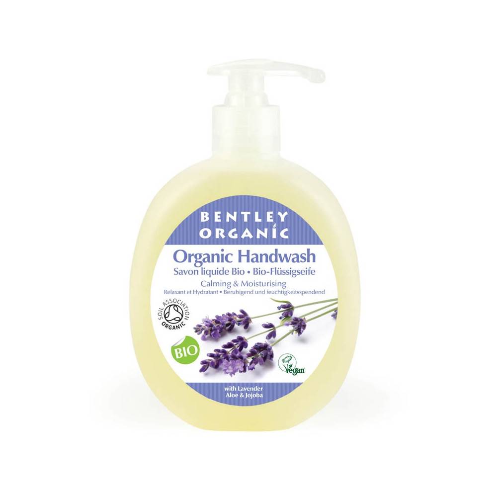 ŁAGODZĄCE i  NAWILŻAJĄCE Mydło w Płynie z Lawendą, Aloesem i Jojobą Bentley Organic