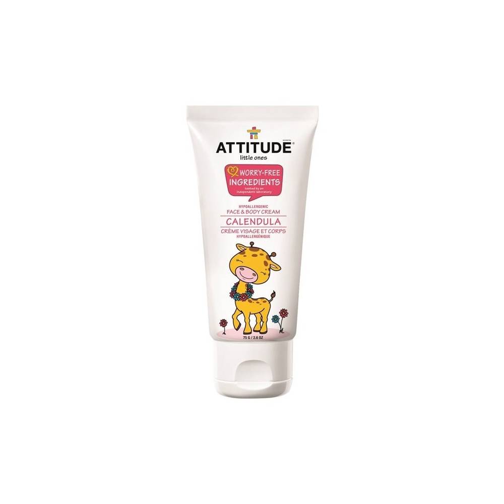 Krem dla dzieci do twarzy i ciała nagietkowy (Calendula) 75 gr- Attitude
