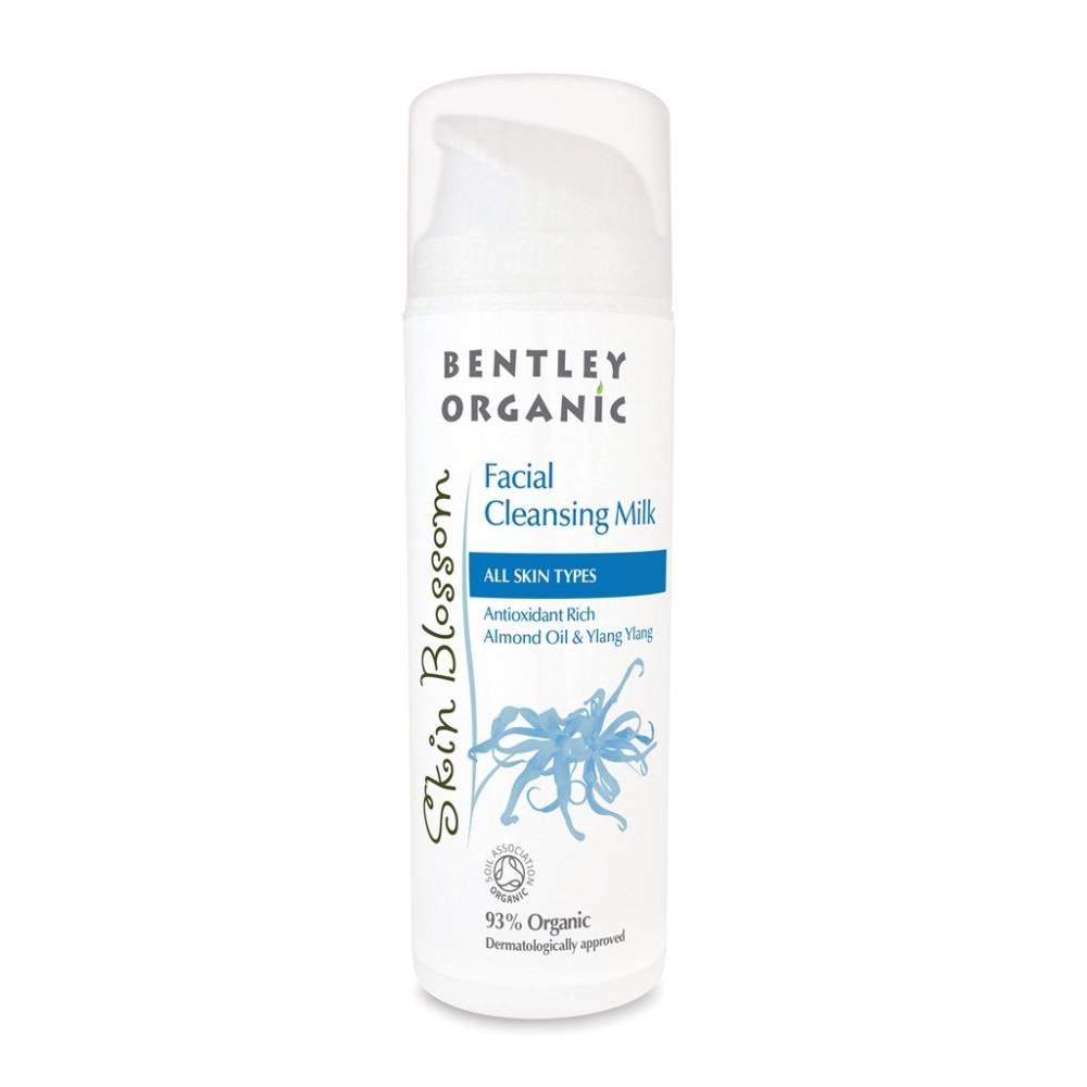 Bentley Organic, Skin Blossom, Antyoksydacyjne bogate mleczko do mycia twarzy, 150ml