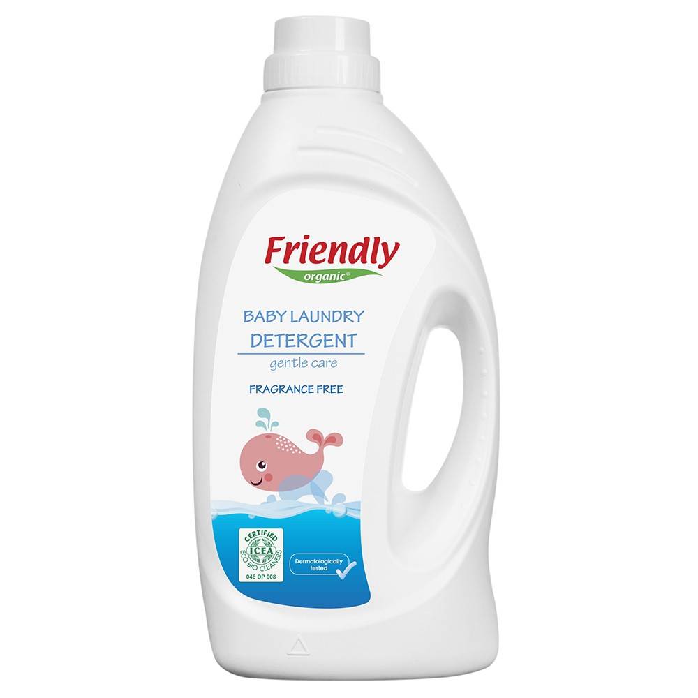 Płyn do prania ubranek dziecięcych, bezzapachowy 1L, 20 prań- Friendly Organic