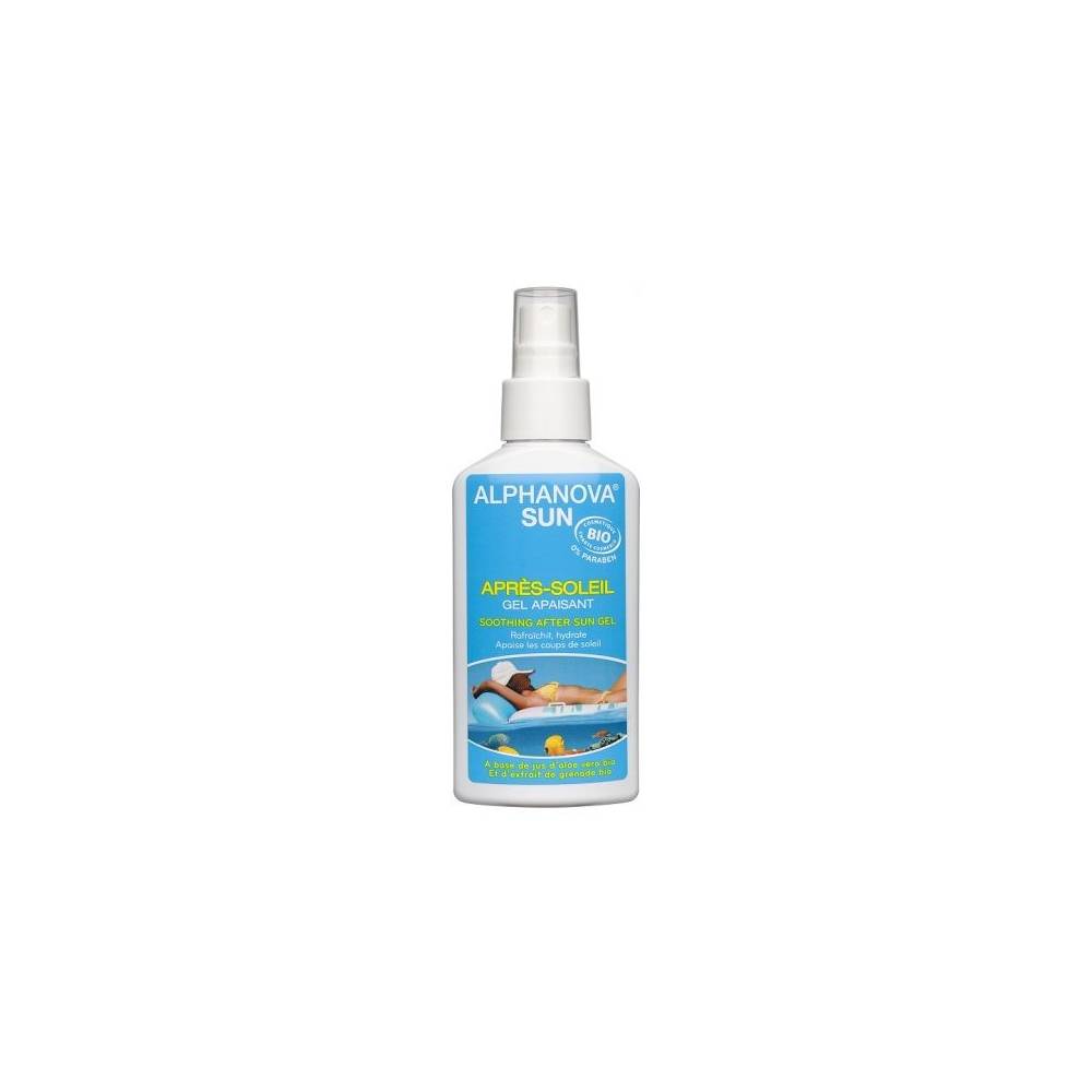 Bio Kojący Żel po Opalaniu z Aloesem w Spray`u Alphanova Sun