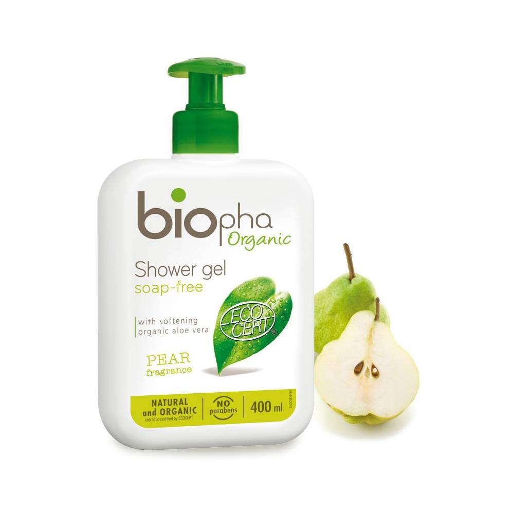 Żel pod prysznic GRUSZKA, butelka z pompką 400 ml BIOpha