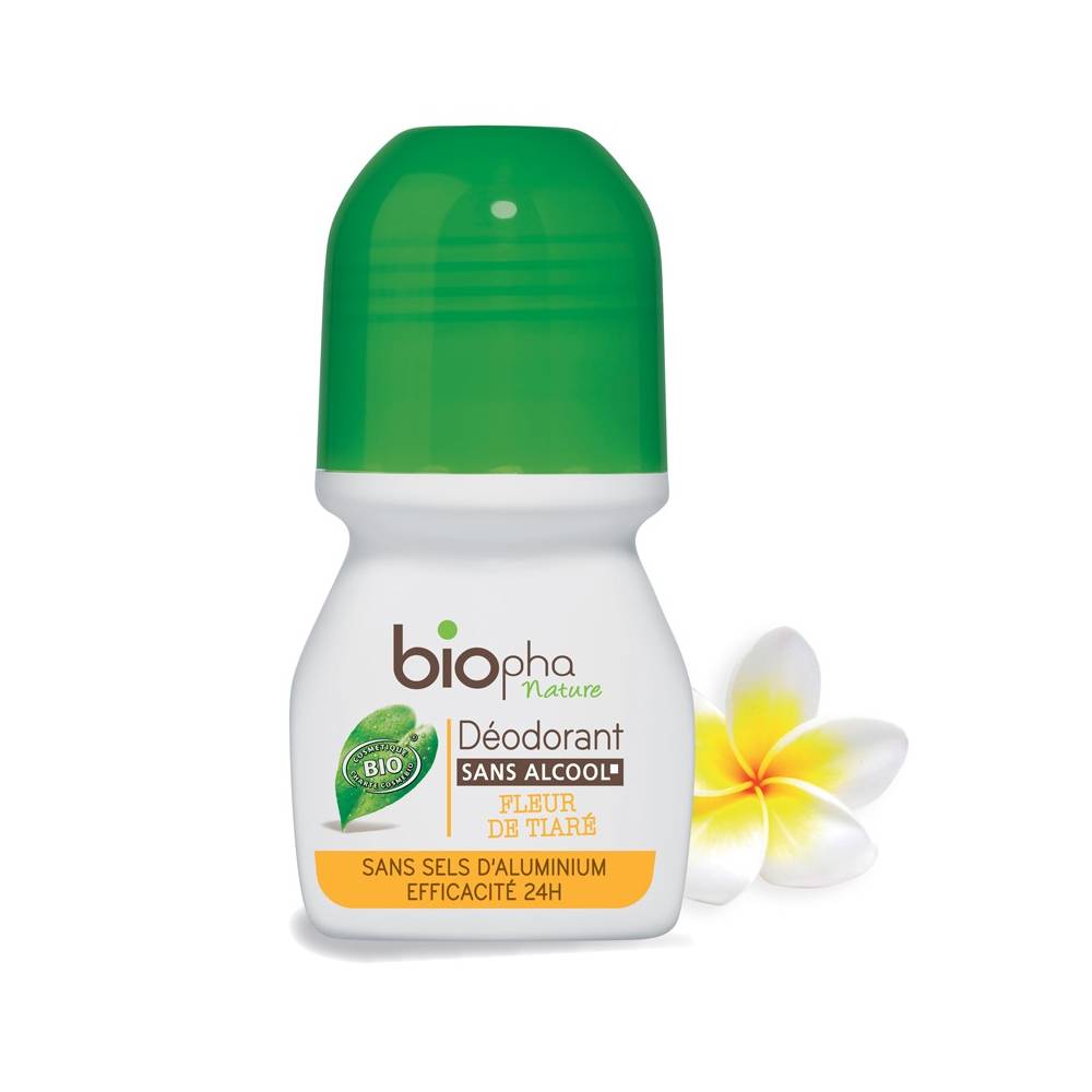 Dezodorant odświeżający kwiat Tiare 50ml BIOpha