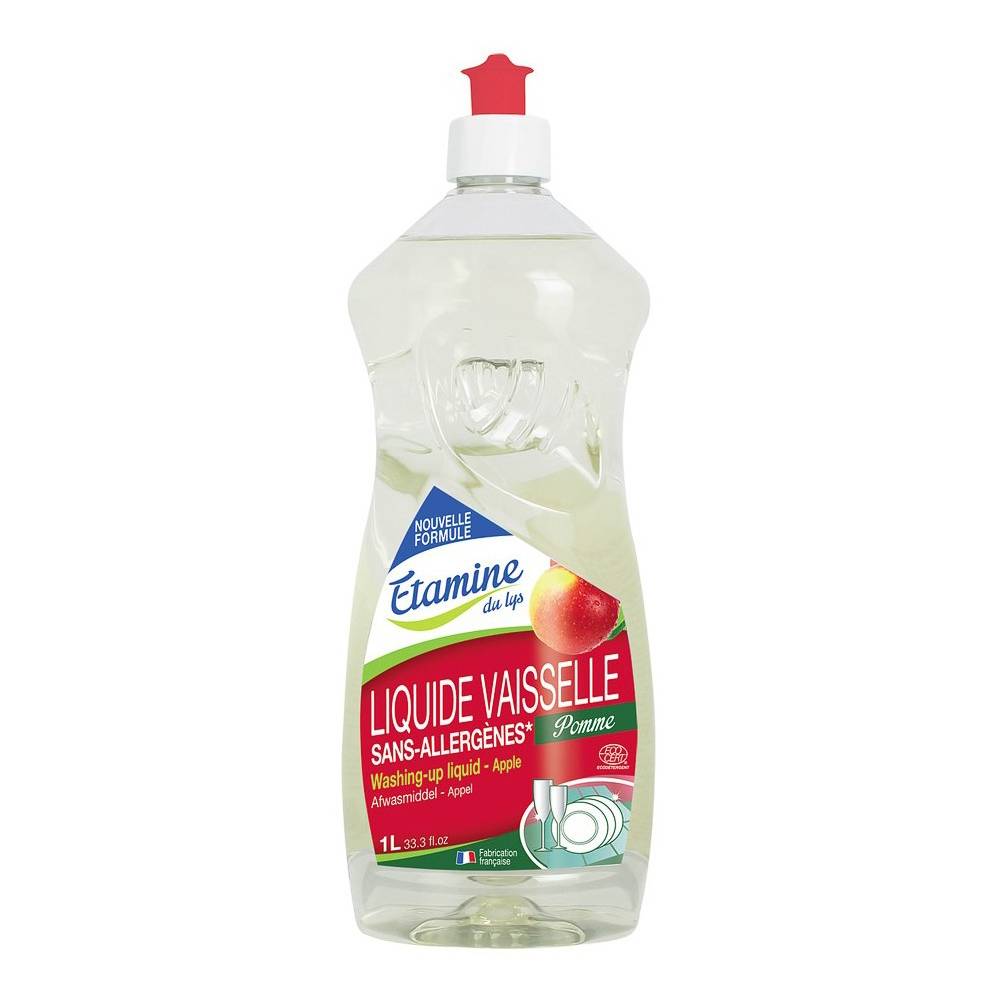 Płyn do mycia naczyń organiczne jabłko, 1 L- Etamine du Lys
