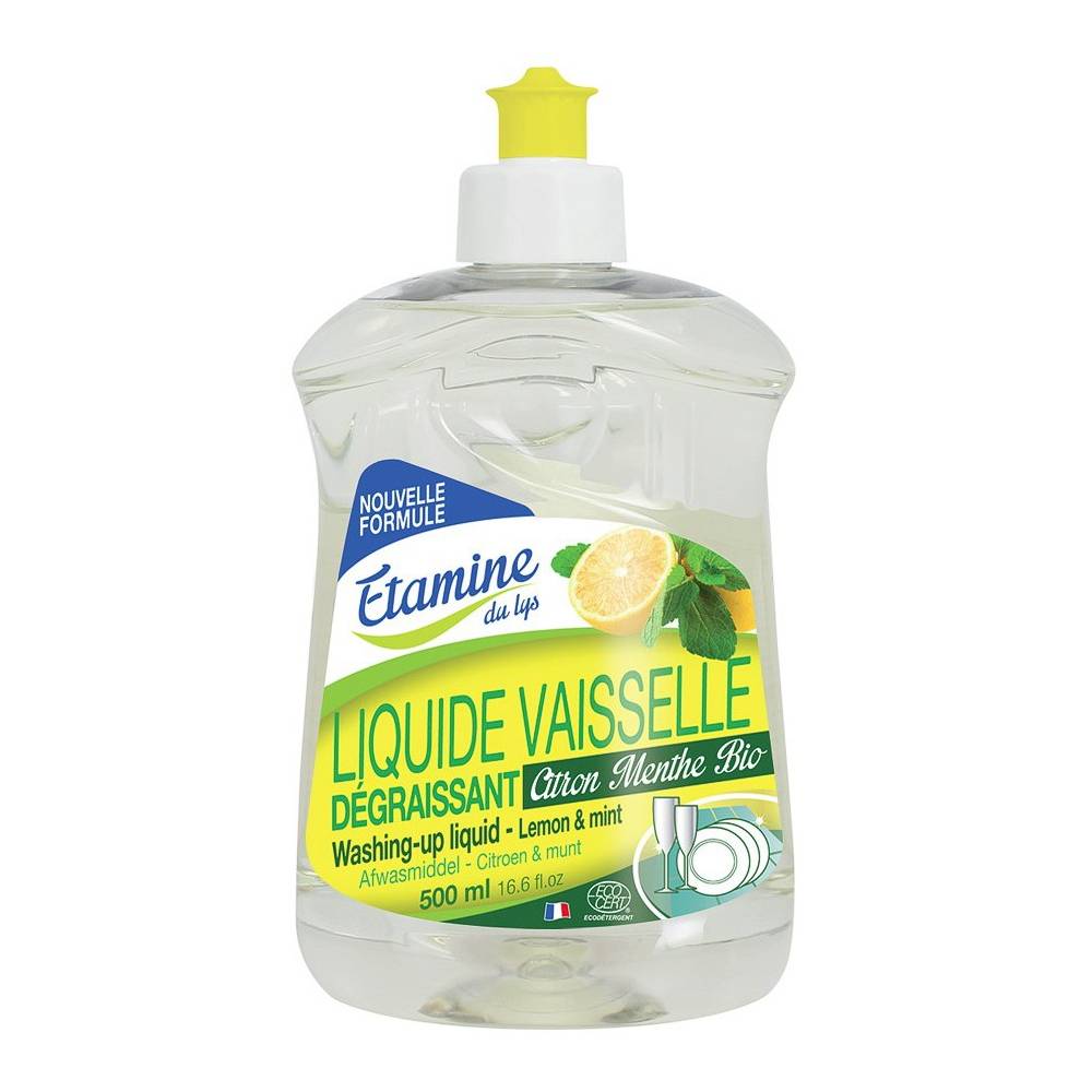 Płyn do mycia naczyń organiczna cytryna i mieta, 500 ml- Etamine du Lys