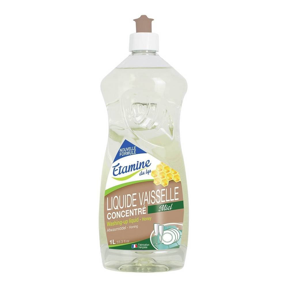 Płyn do mycia naczyń miód i organiczny eukaliptus, 1 L- Etamine du Lys