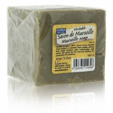 Retro Tradycyjne oryginalne Mydło Marsylskie w kostce zielone, 100 g- Etamine du Lys