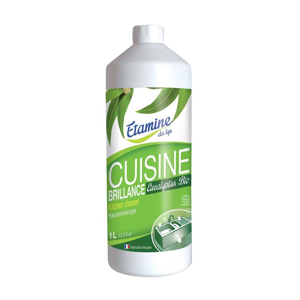Spray do czyszczenia kuchni 3 w 1 organiczny eukaliptus, uzpełnienie, 1 L-Etamine du Lys