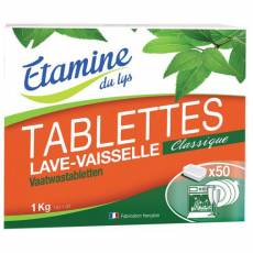 Tabletki do zmywarki bezzapachowe 50 szt, 1 kg- Etamine du Lys
