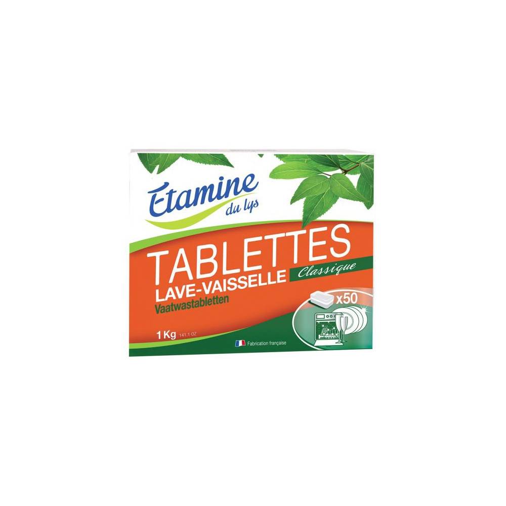 Tabletki do zmywarki bezzapachowe 50 szt, 1 kg- Etamine du Lys