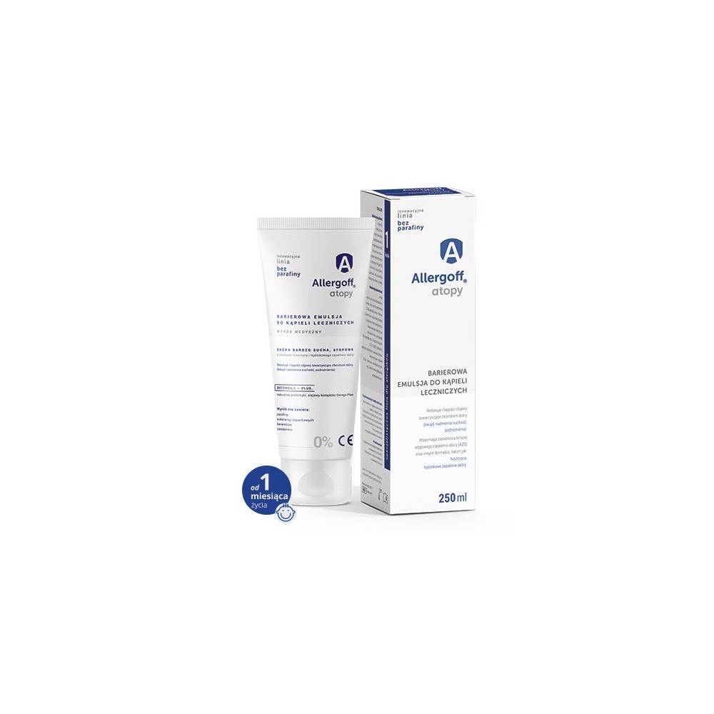 Allergoff Atopy Barierowa emulsja do kąpieli leczniczych 250 ml