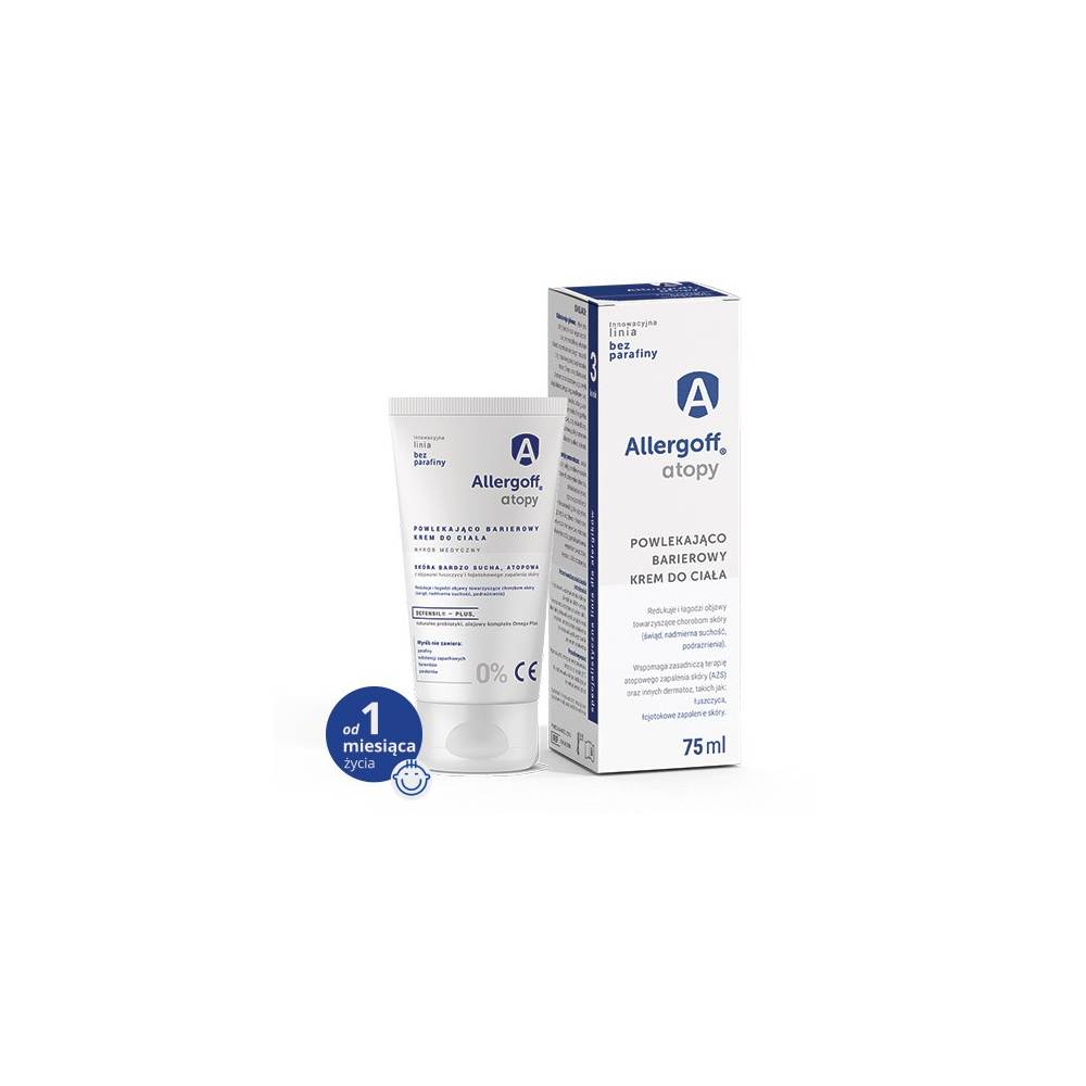 Allergoff Atopy - Powlekająco barierowy krem do ciała 75ml
