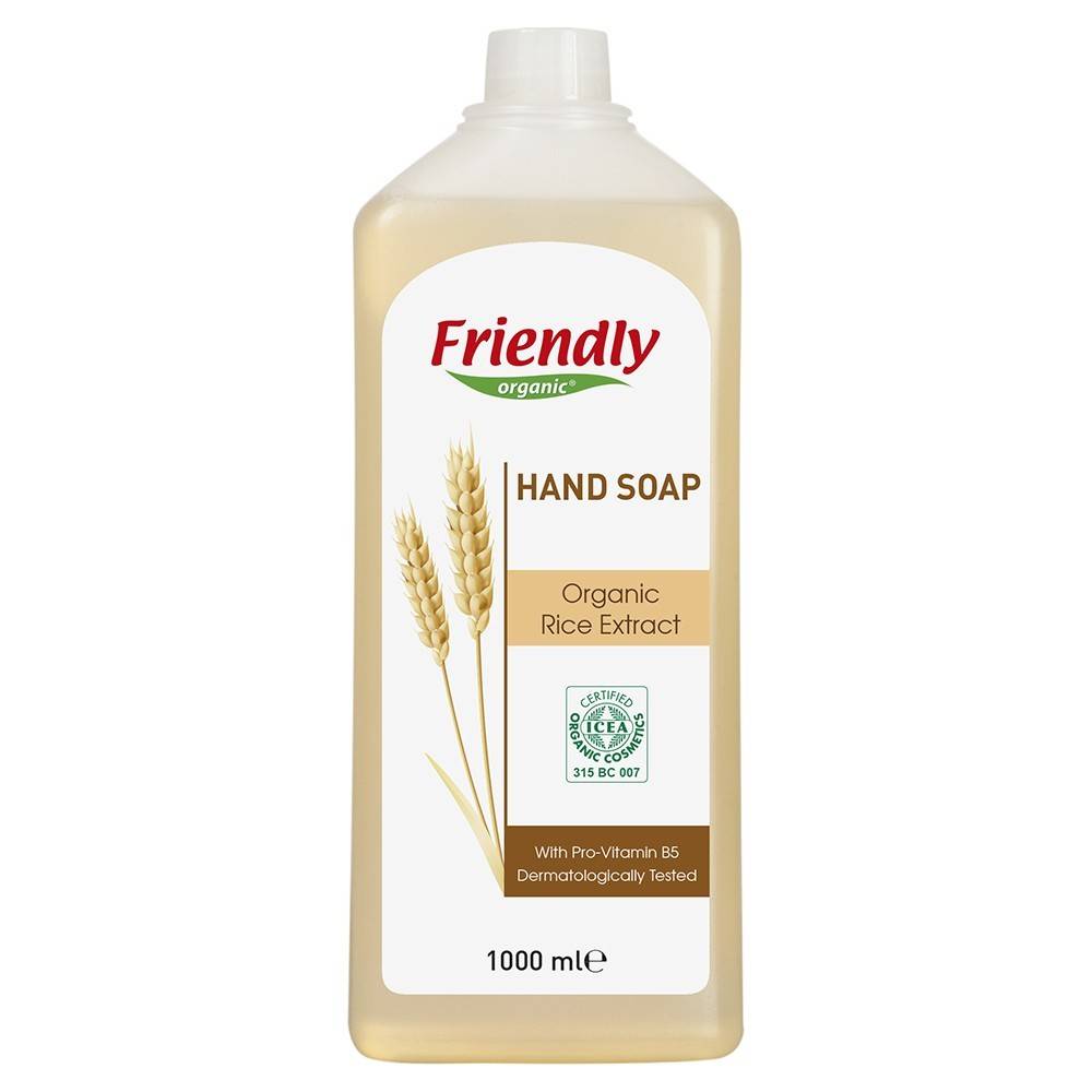 Mydło do rąk, ryżowe, 1000 ml- Friendly Organic