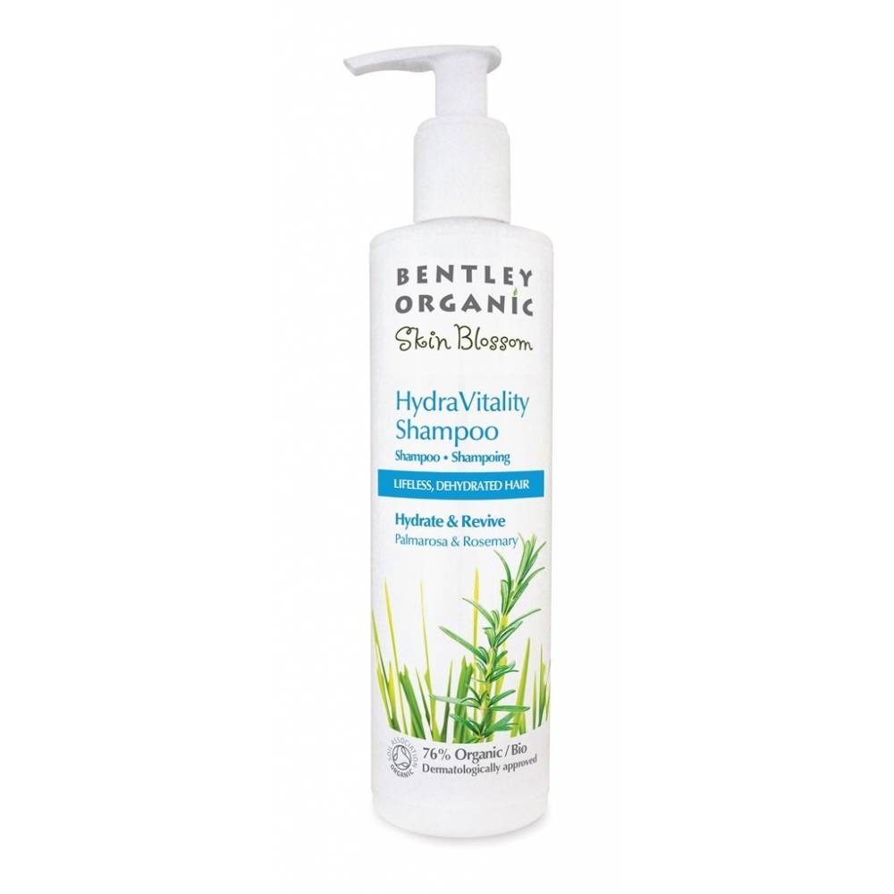Skin Blossom, Nawilżający szampon do włosów, 300ml Bentley Organic
