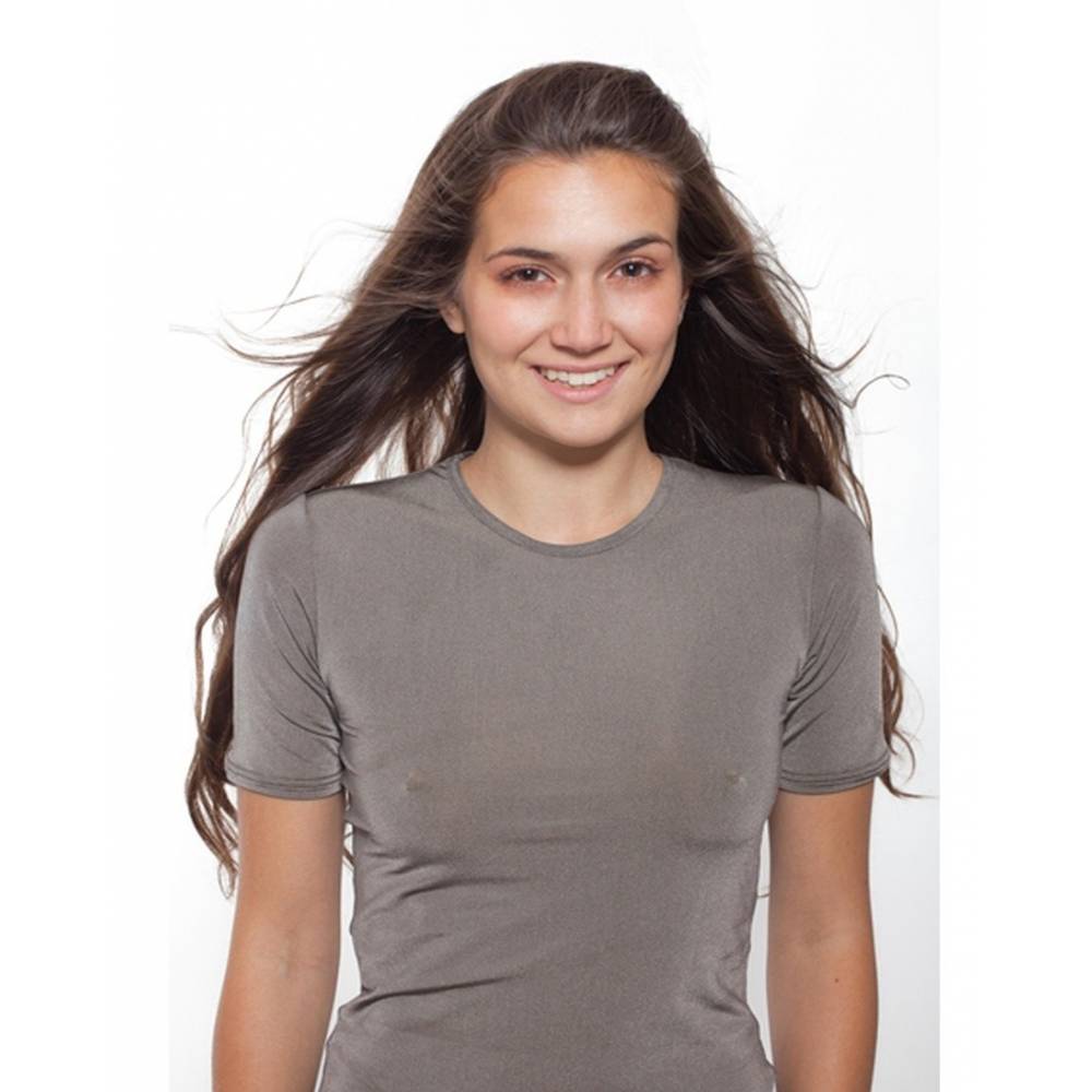T-shirt dla kobiet leczniczy na azs PADYCARE pokryty w 100% srebrem