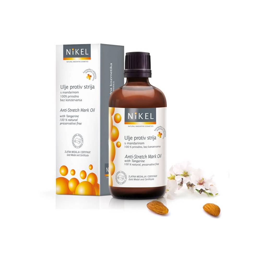 Olejek z soku z Mandarynki zapobiegający rozstępom i rozjaśniający istniejące rozstępy,100% naturalny,100 ml, NIKEL
